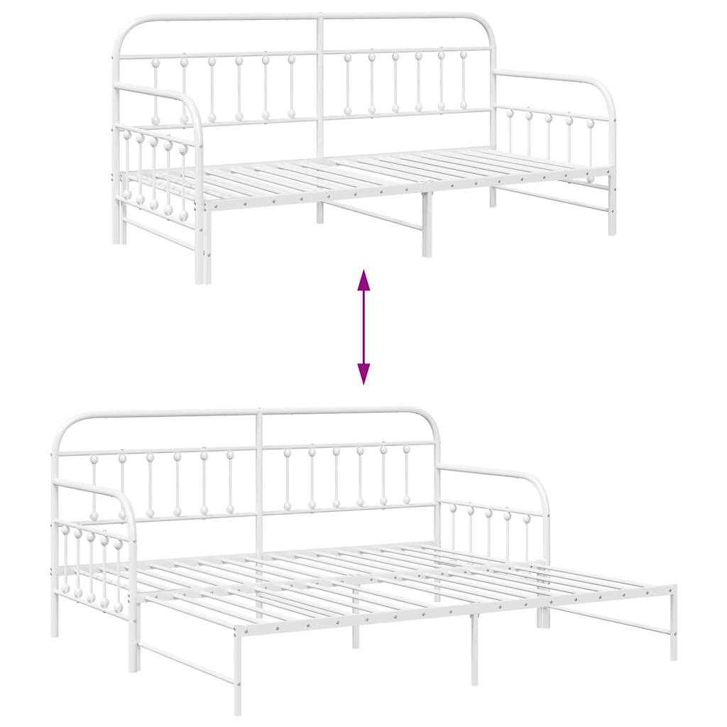 Struttura per letto di giorno Bianco 90 x 200 cm | homemem39