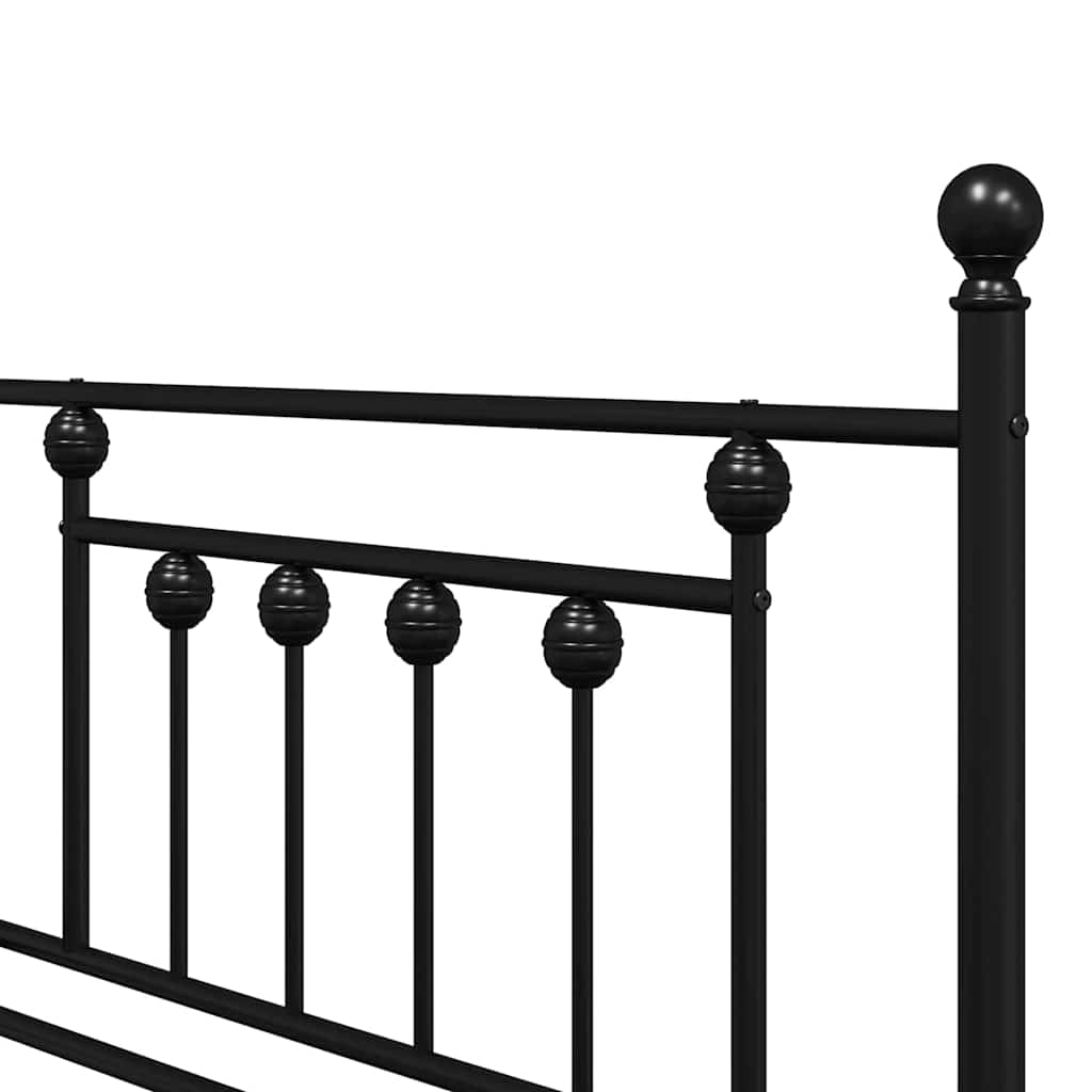 Struttura per letto di giorno Nero 107 x 203 cm Acciaio | homemem39