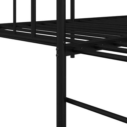 Struttura per letto di giorno Nero 100 x 190 cm Acciaio | homemem39