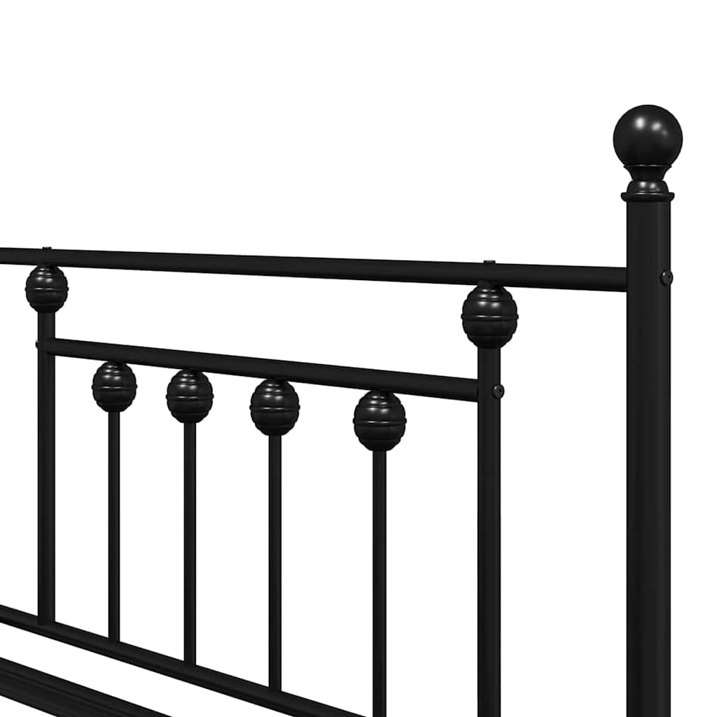 Struttura per letto di giorno Nero 107 x 203 cm Acciaio | homemem39
