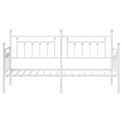 Struttura per letto di giorno Bianco 75 x 190 cm Acciaio | homemem39