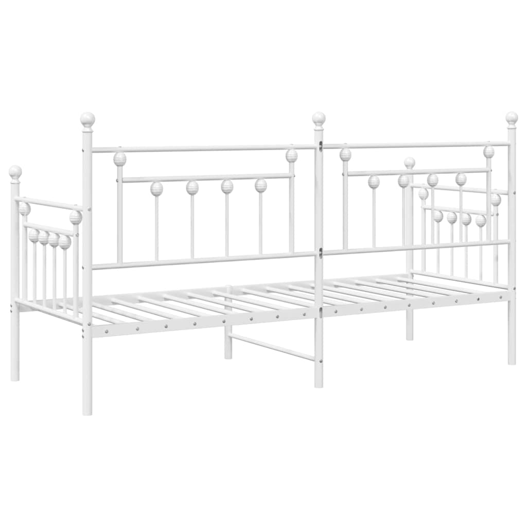 Struttura per letto di giorno Bianco 80 x 200 cm Acciaio | homemem39