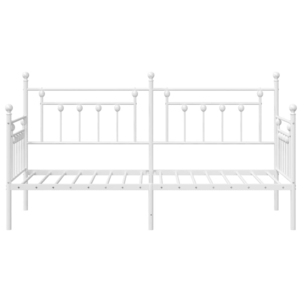 Struttura per letto di giorno Bianco 80 x 200 cm Acciaio | homemem39