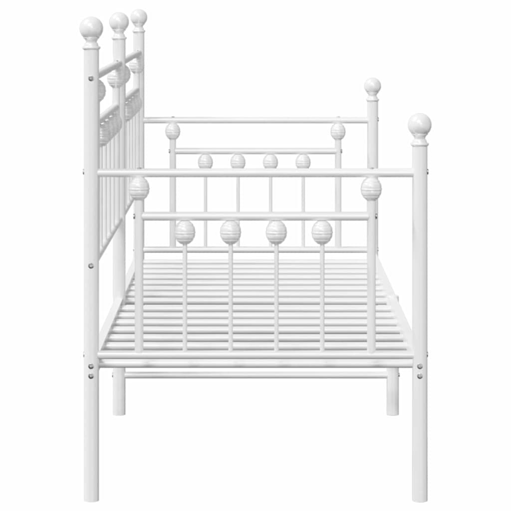 Struttura per letto di giorno Bianco 80 x 200 cm Acciaio | homemem39