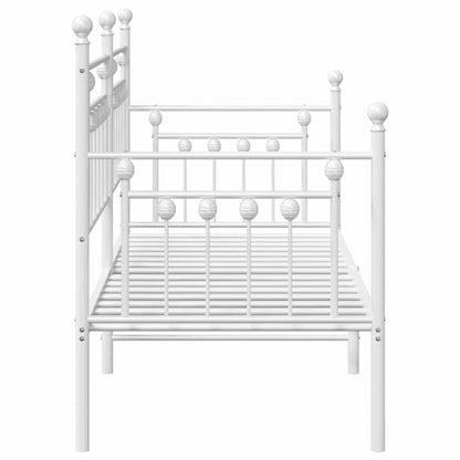 Struttura per letto di giorno Bianco 80 x 200 cm Acciaio | homemem39