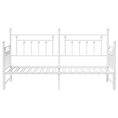 Struttura per letto di giorno Bianco 75 x 190 cm Acciaio | homemem39