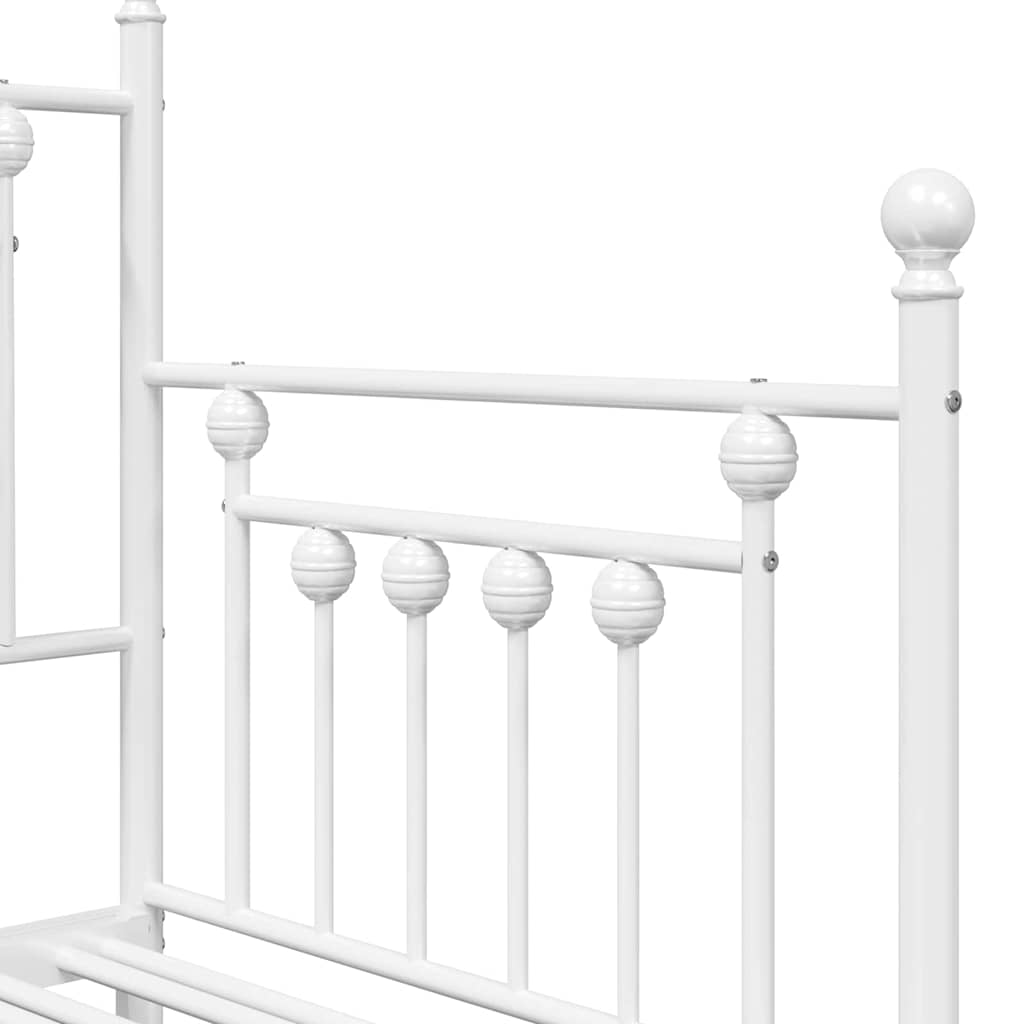 Struttura per letto di giorno Bianco 80 x 200 cm Acciaio | homemem39