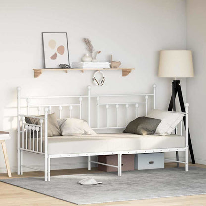 Struttura per letto di giorno Bianco 80 x 200 cm Acciaio | homemem39