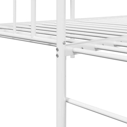 Struttura per letto di giorno Bianco 90 x 200 cm Acciaio | homemem39