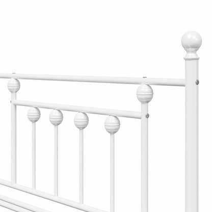 Struttura per letto di giorno Bianco 107 x 203 cm Acciaio | homemem39
