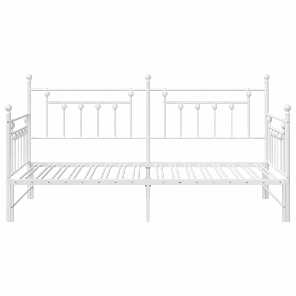 Struttura per letto di giorno Bianco 107 x 203 cm Acciaio | homemem39
