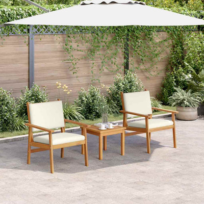 Sedia da Giardino 2 pcs Marrone Legno massello di acacia