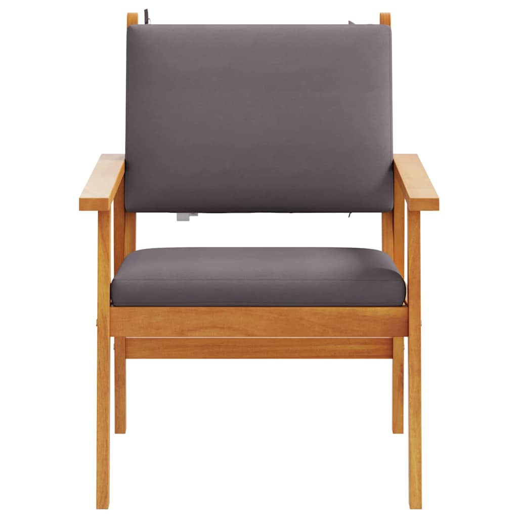 Sedia da Giardino 2 pcs Marrone Legno massello di acacia - homemem39