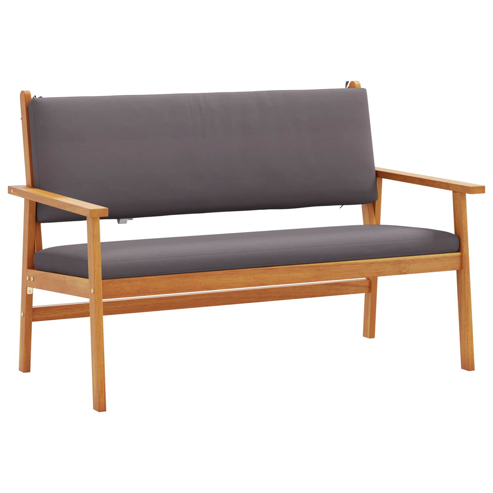Panchina da giardino Antracite Legno di Acacia Massello | homemem39