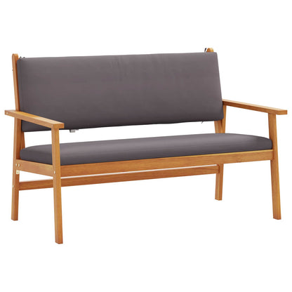 Panchina da giardino Antracite Legno di Acacia Massello | homemem39