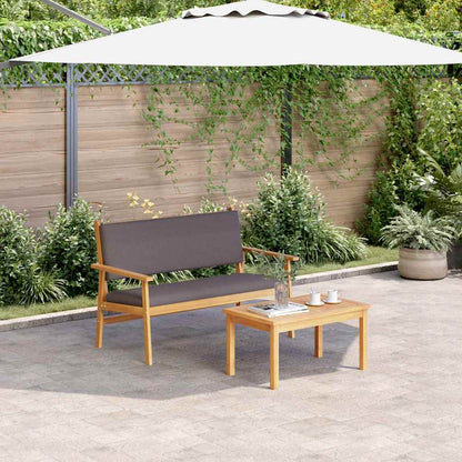 Set Divano da Giardino 2 pcs Marrone Legno massello di acacia