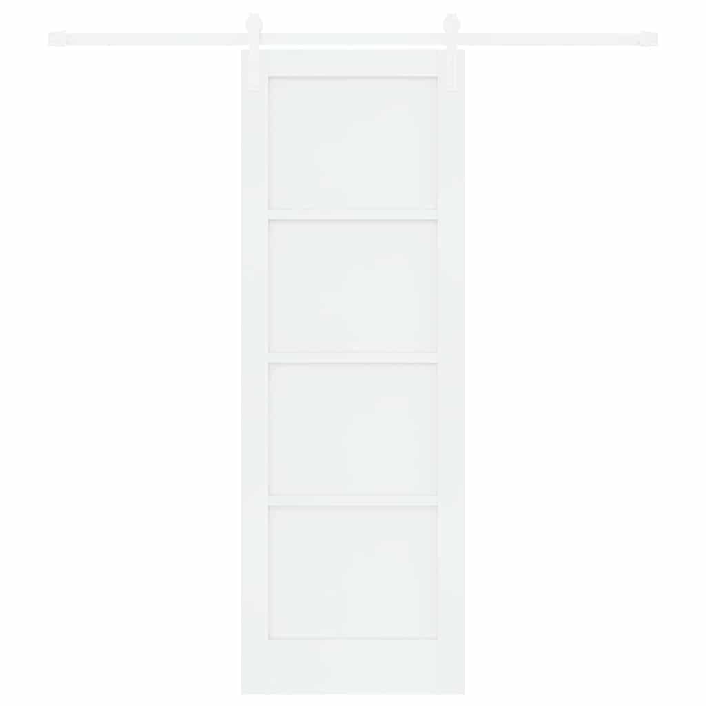 Porta scorrevole Bianco 73,5 x 211 cm Pino massello