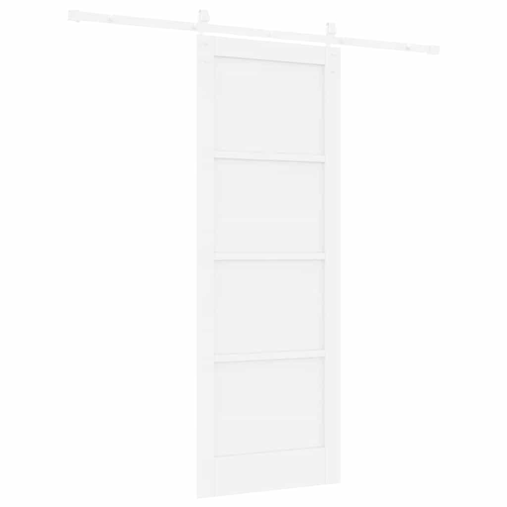 Porta scorrevole Bianco 78 x 211 cm Pino massello