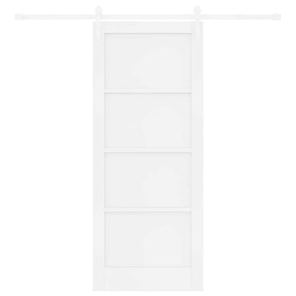 Porta scorrevole Bianco 83 x 202 cm Pino massello