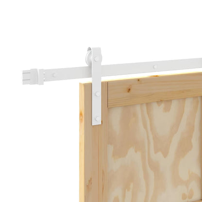 Porta Scorrevole Naturale e bianco 93 x 202 cm