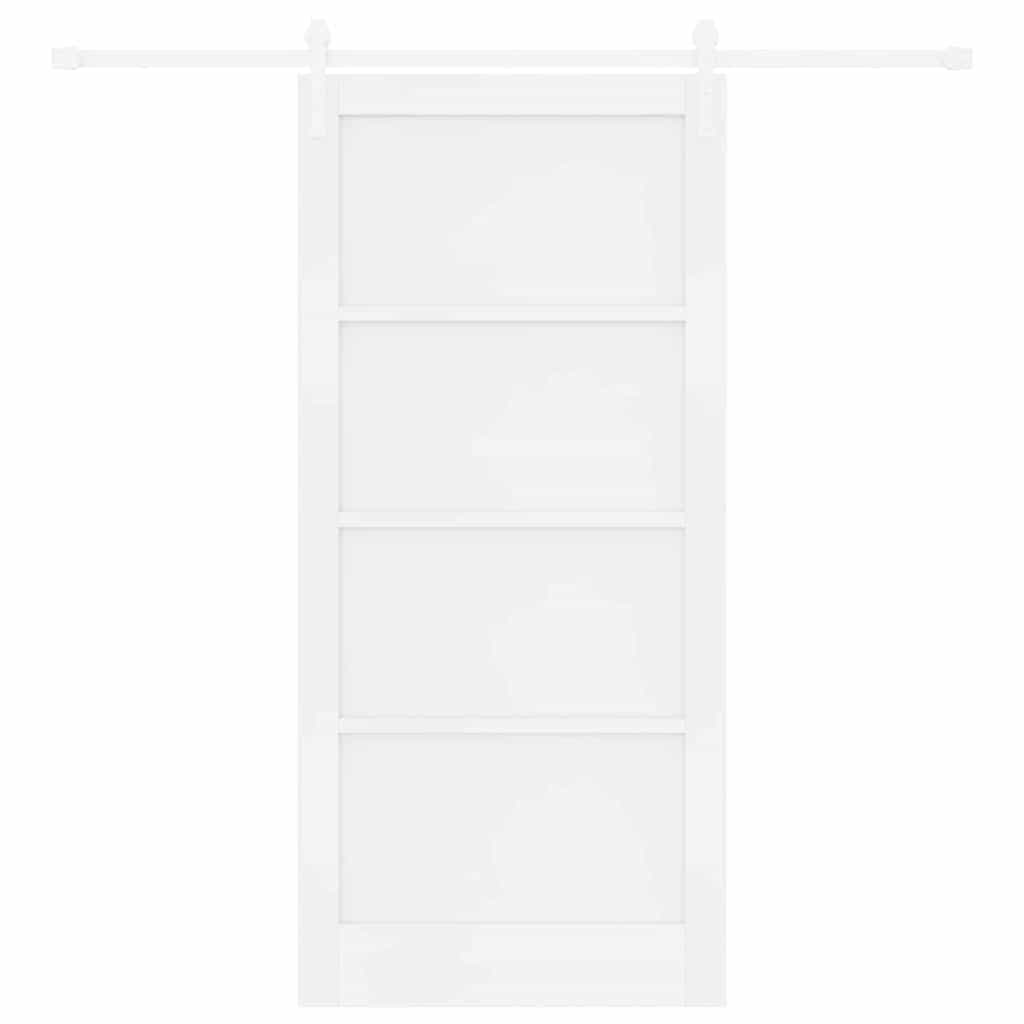 Porta scorrevole Bianco 93 x 202 cm Pino massello