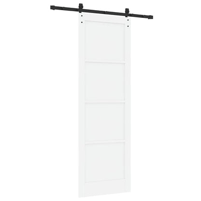 Porta scorrevole Bianco e nero 78 x 232 cm