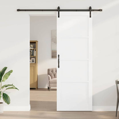 Porta scorrevole Bianco e nero 83 x 232 cm