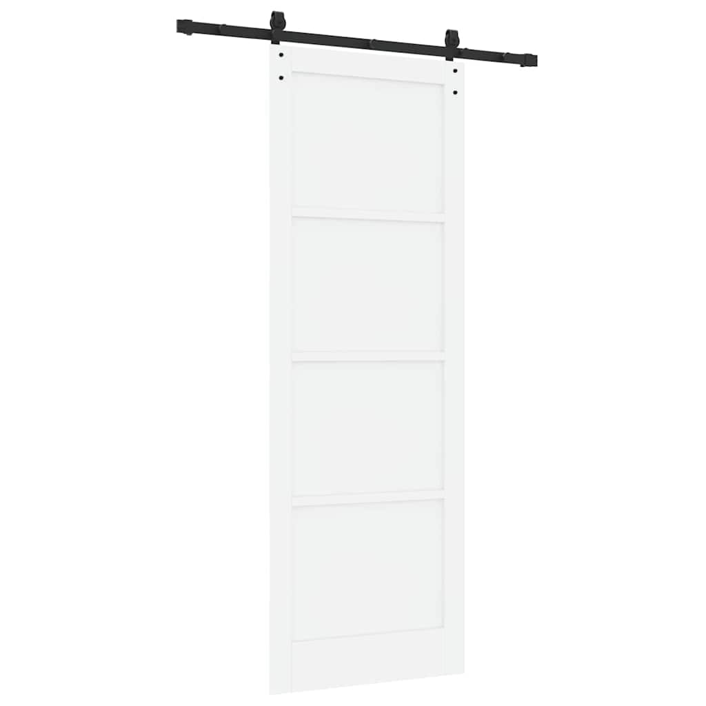 Porta scorrevole Bianco e nero 83 x 232 cm