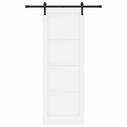 Porta scorrevole Bianco e nero 83 x 232 cm