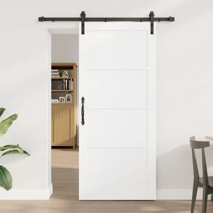 Porta scorrevole Bianco e nero 86 x 198.5 cm