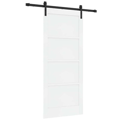 Porta scorrevole Bianco e nero 86 x 198.5 cm