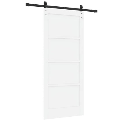 Porta scorrevole Bianco e nero 86 x 198.5 cm