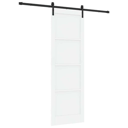 Porta scorrevole Bianco e nero 78 x 232 cm