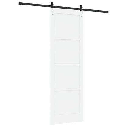 Porta scorrevole Bianco e nero 78 x 232 cm