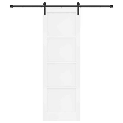 Porta scorrevole Bianco e nero 78 x 232 cm