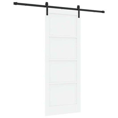 Porta scorrevole Bianco e nero 83 x 211 cm