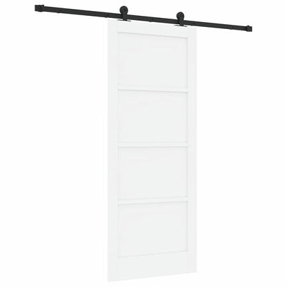 Set di Porte Scorrevoli Bianco e nero 83 x 202 cm