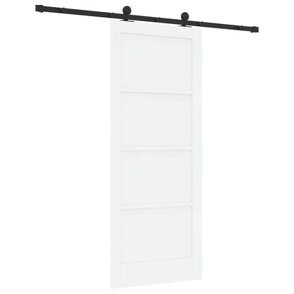 Set di Porte Scorrevoli Bianco e nero 83 x 202 cm