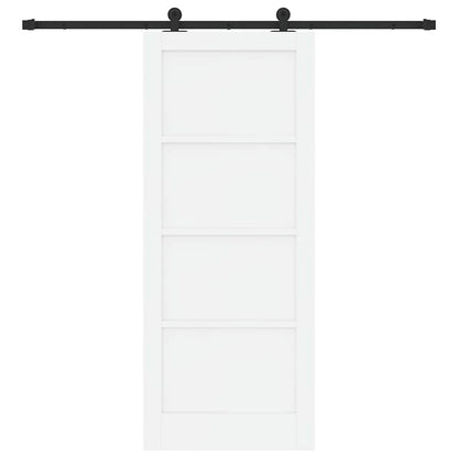 Set di Porte Scorrevoli Bianco e nero 83 x 202 cm
