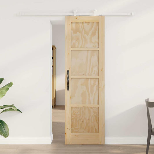 Set di Porte Scorrevoli Naturale e bianco 61 x 198.5 cm