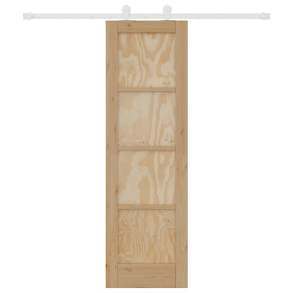 Set di Porte Scorrevoli Naturale e bianco 61 x 198.5 cm