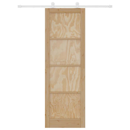 Set di Porte Scorrevoli Naturale e bianco 78 x 232 cm