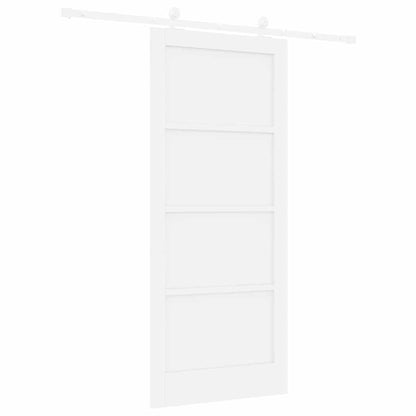 Porta scorrevole Bianco 86 x 198,5 cm Pino massello