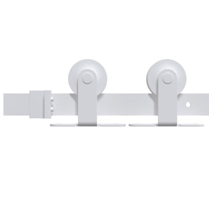 Set di Porte Scorrevoli Naturale e bianco 93 x 202 cm