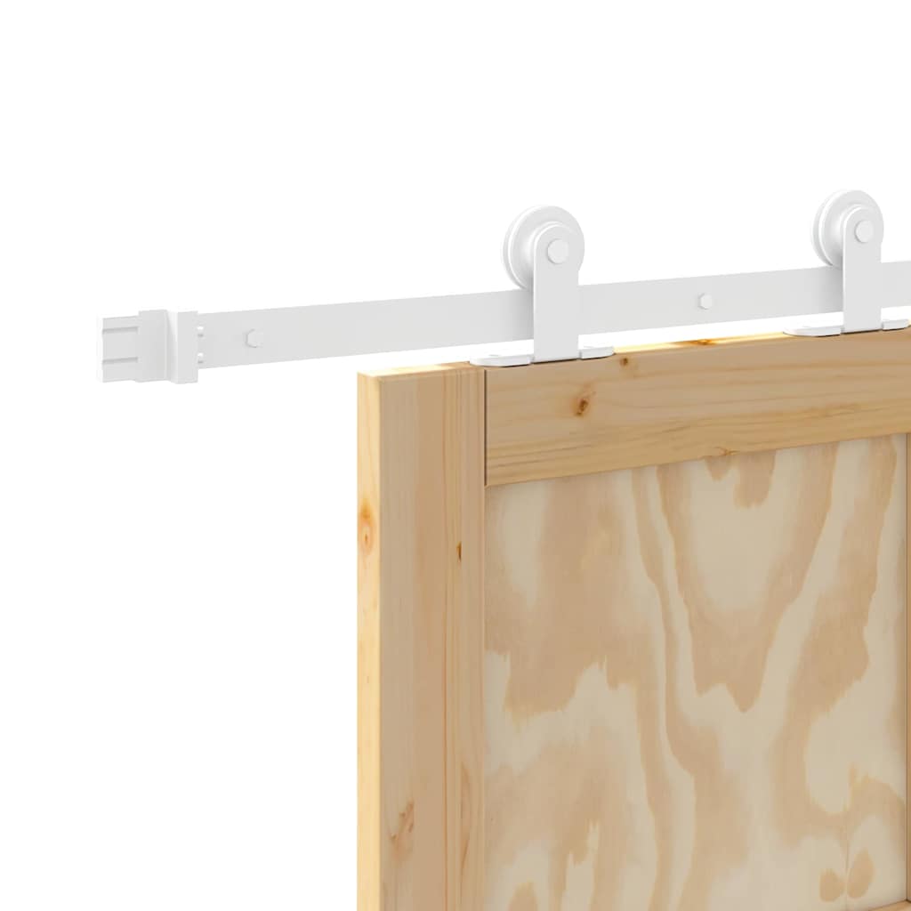 Set di Porte Scorrevoli Naturale e bianco 93 x 202 cm