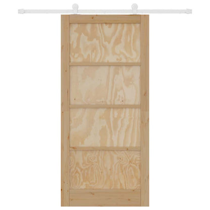 Set di Porte Scorrevoli Naturale e bianco 93 x 202 cm