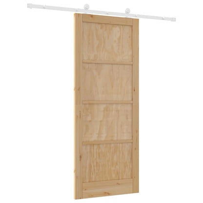 Set di Porte Scorrevoli ORKDAL Naturale e bianco 86 x 211 cm
