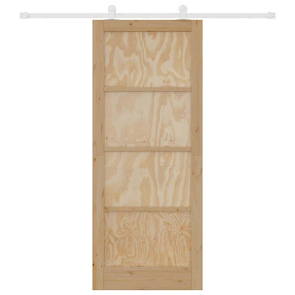 Set di Porte Scorrevoli ORKDAL Naturale e bianco 86 x 211 cm