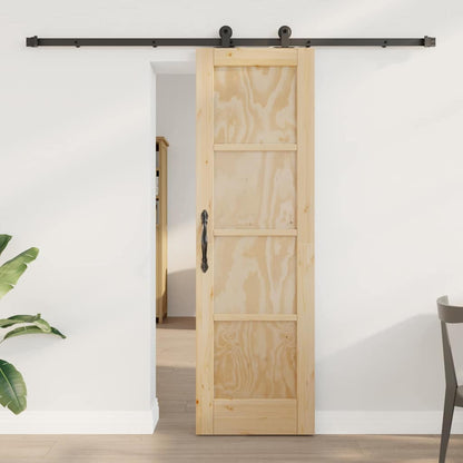 Porta Scorrevole ORKDAL Naturale e nero 61 x 198.5 cm