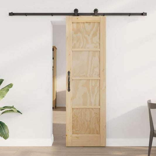 Porta Scorrevole ORKDAL Naturale e nero 61 x 198.5 cm